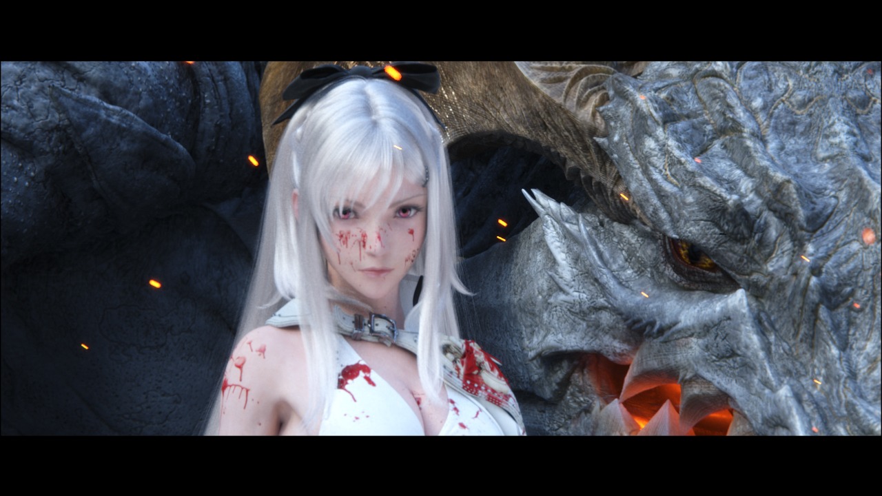 「ドラッグ オン ドラグーン3」のワンシーン。