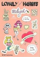 CD購入者の「Lonely Hearts」FOXYイラストステッカー。