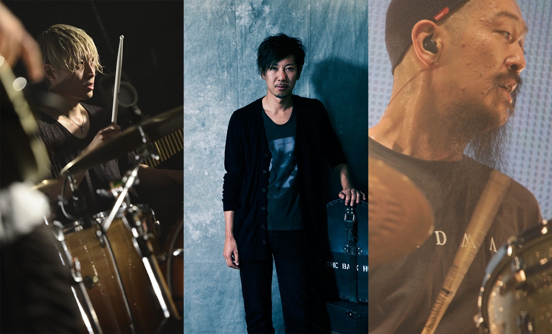 左からナカヤマシンペイ、松田晋二、浦山一悟。
