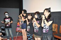 「全員乗車（ライド）で地獄行き！ ロブ・ゾンビ降臨祭～本物の地獄でなぜ悪い～」に登場したBiS。左からカミヤサキ、テンテンコ、ヒラノノゾミ、ファーストサマーウイカ。