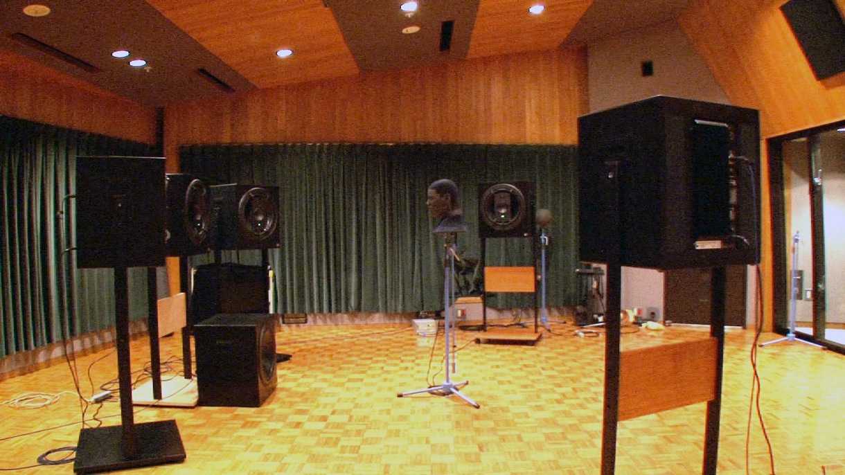 5.1chサラウンドでバイノーラル録音を行った際の機材。