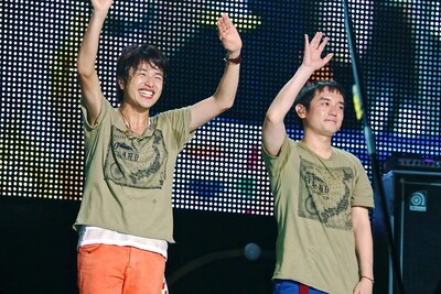 ゆず「YUZU ARENA TOUR 2013 GO LAND」の様子。