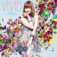 May'nの最新シングル「ViViD」通常盤ジャケット。