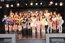 AKIBAカルチャーズ劇場オープニングレセプションに参加したアップアップガールズ（仮）、TOKYO TORiTSU これで委員会、愛乙女★DOLL、DiVA。