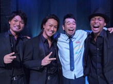 左からSHOKICHI、TAKAHIRO、槇原敬之、NESMITH。