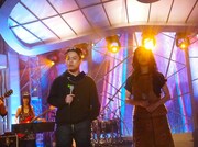 演奏収録前の様子。