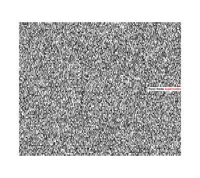 池田亮司「supercodex」ジャケット