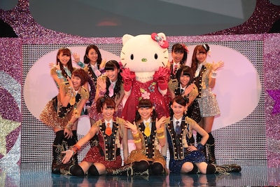 サンリオピューロランドでのiDOL StreetのイベントでのSUPER☆GIRLS。