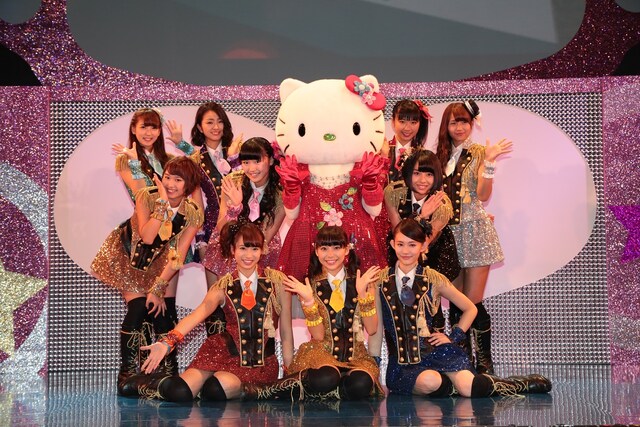 サンリオピューロランドでのiDOL StreetのイベントでのSUPER☆GIRLS。