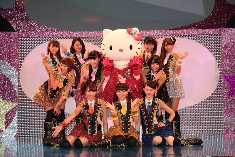 サンリオピューロランドでのiDOL StreetのイベントでのSUPER☆GIRLS。