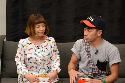 D.W.ニコルズ。左から千葉真奈美、わたなべだいすけ。