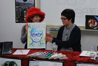 左からしのさきあさこ、押見修造。この日ASA-CHANG＆巡礼は欠席。