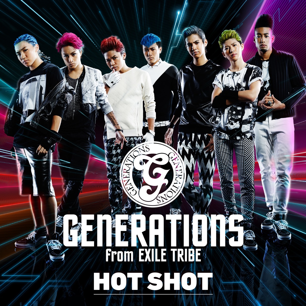 GENERATIONS from EXILE TRIBE「HOT SHOT」CD+DVD盤ジャケット