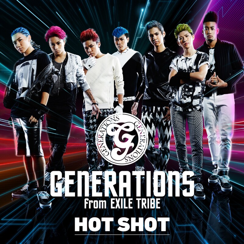 GENERATIONS from EXILE TRIBE「HOT SHOT」CD+DVD盤ジャケット