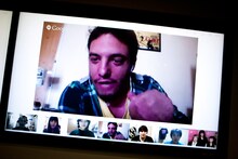 ハングアウトに参加したJAM Project準メンバーのヒカルド・クルーズ。