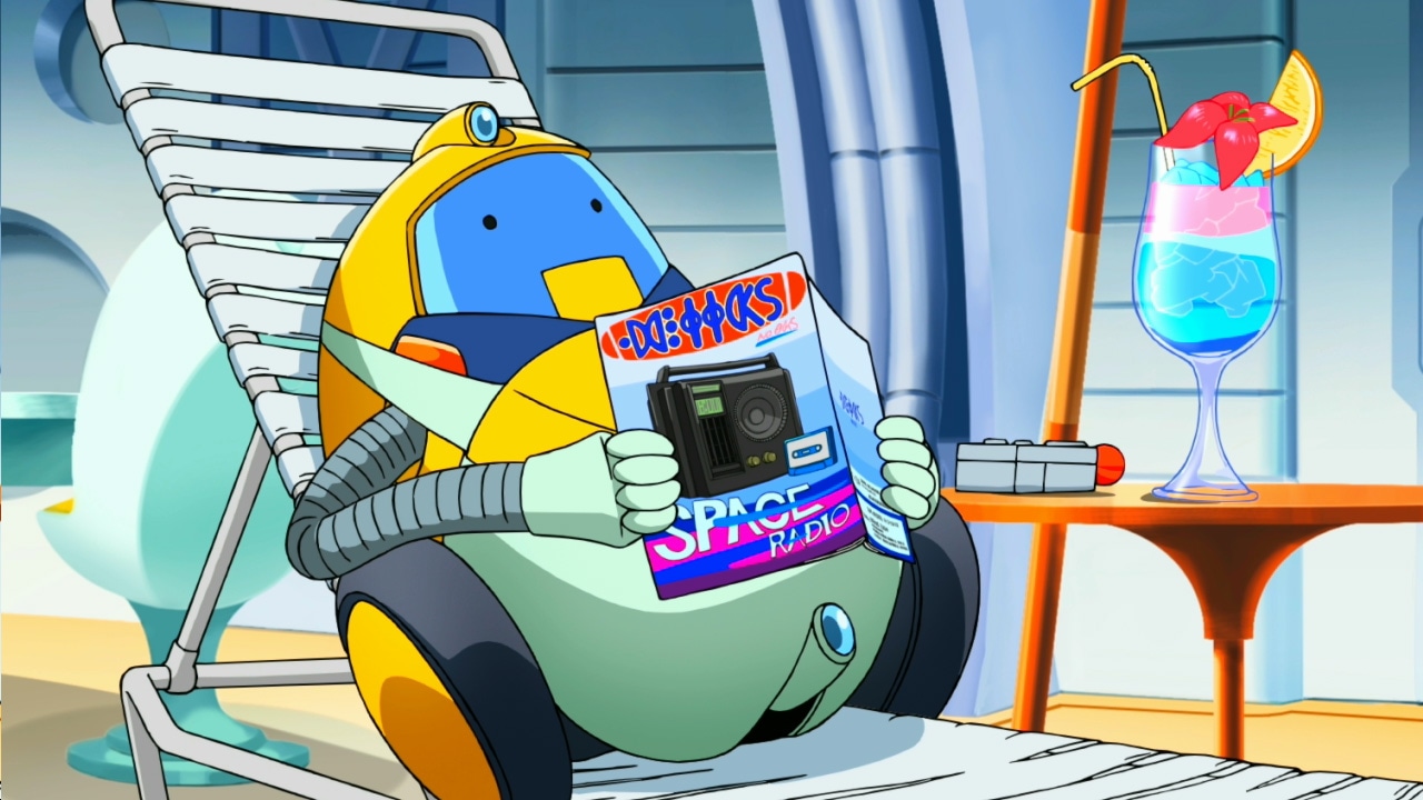 「スペース☆ダンディ」のワンシーン。 (c)2014 BONES / Project SPACE DANDY