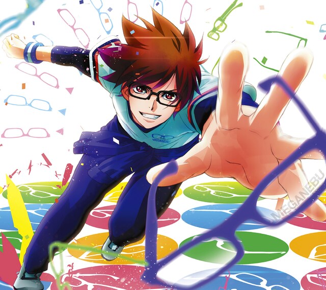 ムック「World's End」期間限定盤「メガネブ！」絵柄ジャケット  (c)2013 メガネブ！プロジェクト / メガネブ！製作委員会