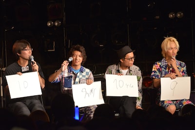 「本物のTAKUMI推しは誰だクイズ」の様子。