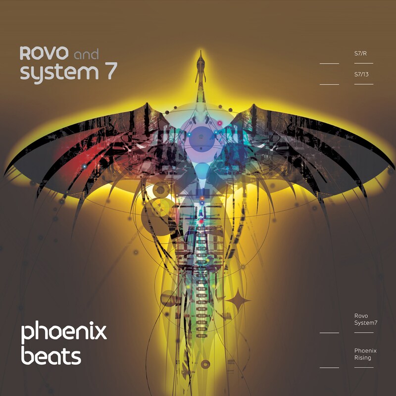 ROVO and SYSTEM 7「phoenix beats」配信ジャケット