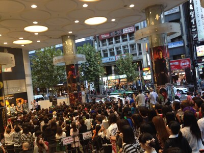 「B.A.P "WARRIOR" JAPAN DEBUT 記念スペシャルトークショー」の様子。