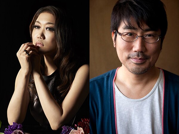 左からJUJU、亀田誠治。