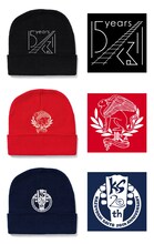 上からくるり×タワーレコード、SOIL & "PIMP" SESSIONS×タワーレコード、斉藤和義×タワーレコードのコラボニットキャップ。