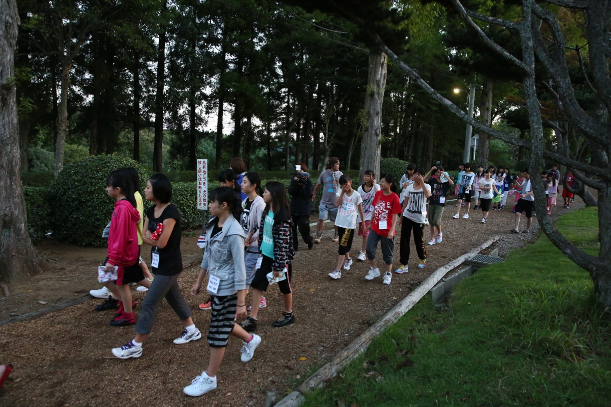 10月12～14日に行われたドラフト会議候補者合宿の様子。 (c)AKS