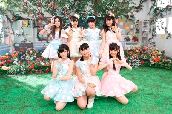 「女子高警察」に出演するてんとうむChu！のメンバーたち。 (c)フジテレビ