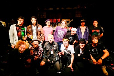 怒髪天「響都ノ宴」1日目「音の三原色」出演者たち。