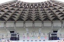 チームしゃちほこ「愛のフリーライブ」の様子。