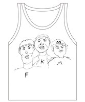 DVD / Blu-ray「お前たちとの道FINAL～in 東京ドーム～」の購入キャンペーン特典となる、「イラスト by DJケミカル 東京ドーム タンクトップレプリカ」。