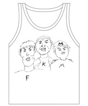 DVD / Blu-ray「お前たちとの道FINAL～in 東京ドーム～」の購入キャンペーン特典となる、「イラスト by DJケミカル 東京ドーム タンクトップレプリカ」。