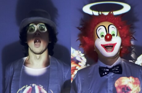 左からNakajin（G）、DJ LOVE（DJ）。