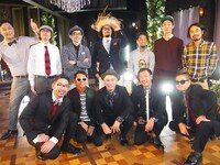 スタジオライブ収録後のRIP SLYMEとYOUR SONG IS GOOD。