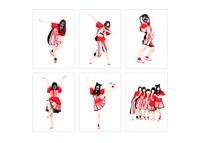 撮り下ろしトレーディングカード「BiS×gonoturn 超怪人カード」