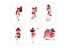 撮り下ろしトレーディングカード「BiS×gonoturn 超怪人カード」