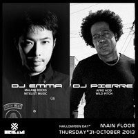 「DJ Pierre（AFRO ACID / WILD PITCH) & DJ EMMA（MALAWI ROCKS / NITELIST MUSIC）」フライヤー