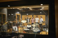 4人揃ってのコーラス録り。