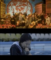 ゆず「雨のち晴レルヤ」「守ってあげたい」ビデオクリップのワンシーン。