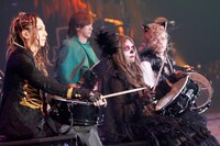 リズムゲーム中の様子。（撮影：緒車寿一、田中和子）