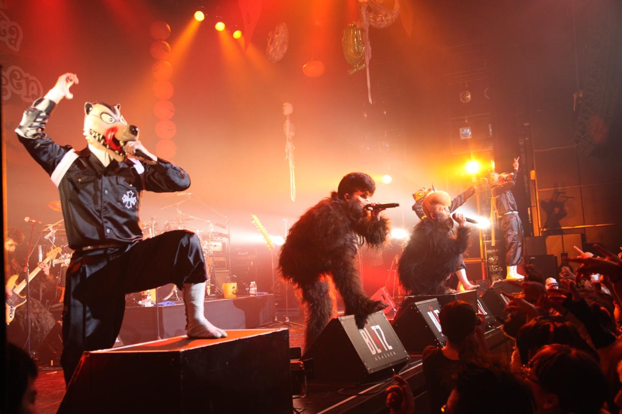 氣志團「AKASAKA HALLOWEEN WEEK 2013」のライブの模様。
