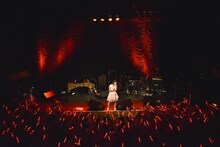 いずこねこ 2ndワンマンライブ「猫と煙と赤いカーテン」の様子。