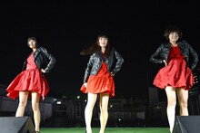 Negicco「ときめきのヘッドライナー」発売記念イベントの様子。
