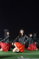 Negicco「ときめきのヘッドライナー」発売記念イベントの様子。