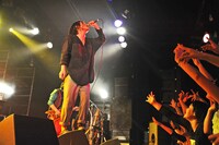 「髭×0.8秒と衝撃。 in "DECADE”」髭のライブの様子。