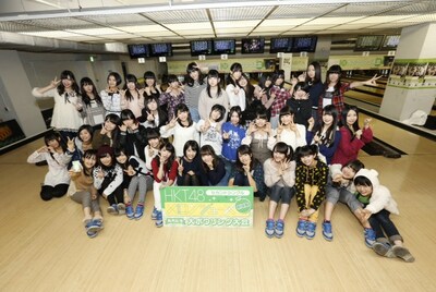 大会に参加したHKT48メンバー39人。