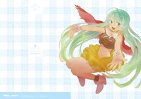 TSUTAYA購入者特典のakkaのイラストを使用したA4オリジナルクリアファイル（イラストテーマ曲「ゆめゆめ」）。(C)(P)2013 U/M/A/A Inc.
(C)Crypton Future Media, INC. www.piapro.net
(C)INTERNET Co., Ltd.  ALL RIGHTS RESERVED.
※VOCALOIDならびにボーカロイドはヤマハ株式会社の登録商標です。