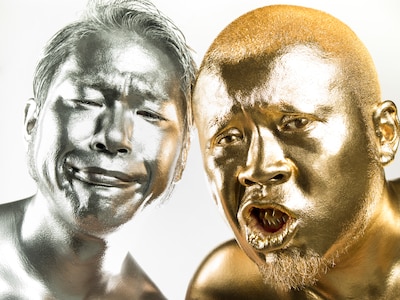 サイプレス上野とロベルト吉野。左がロベルト吉野（Turntable）。