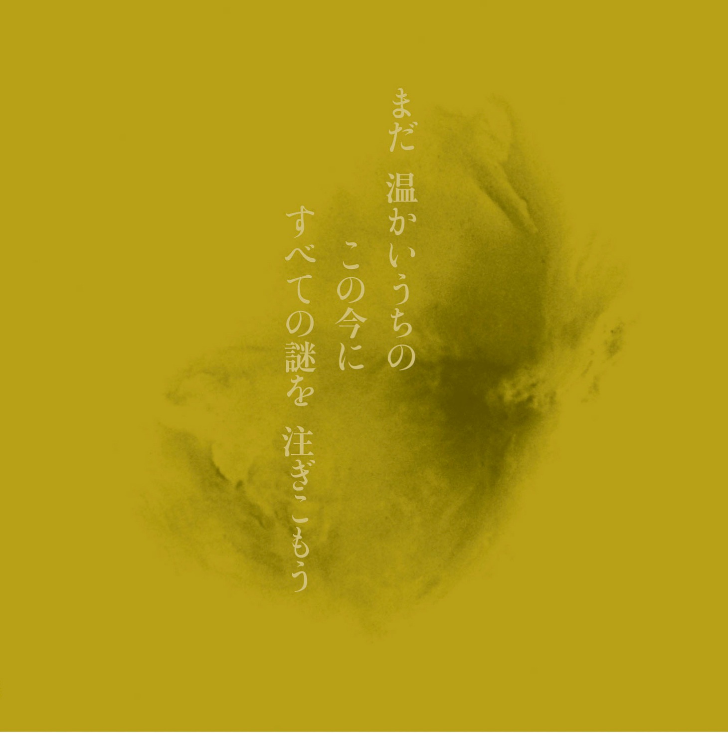 2013年11月に発表された不失者「まだ温かいうちの この今に すべての謎を 注ぎこもう」のジャケット。