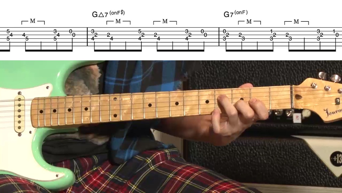 「TAKUYAが教えるギター・レッスン “Guitar de POP”」スクリーンショット Application (c)monsterdive, inc. All rights reserved.
